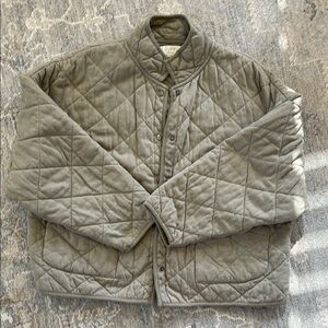 Z supply Quilted Green Jacket